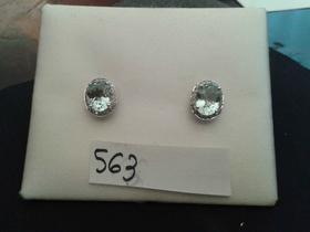 PENDIENTES ORO BLANCO AGUAMARINA OVAL 2.10CT. FOTO 563                                                                                                                                                                                                                                                                                                                                            en Valladolid