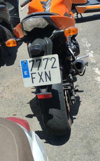 Motocicleta en Las Palmas