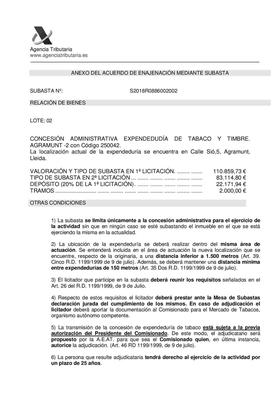 CL/SIO 5 3,25310 AGRAMUNT(LLEIDA)  en Barcelona