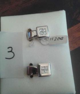 PENDIENTES ORO BLANCO CORTOS DE 4 BRILLANTES CADA UNO, 0,4CTS. CIERRE OMEGA   Y 7,2 GRS. APROX. Nº FOTO 3                                                                                                                                                                                                                                                                                         en Valladolid